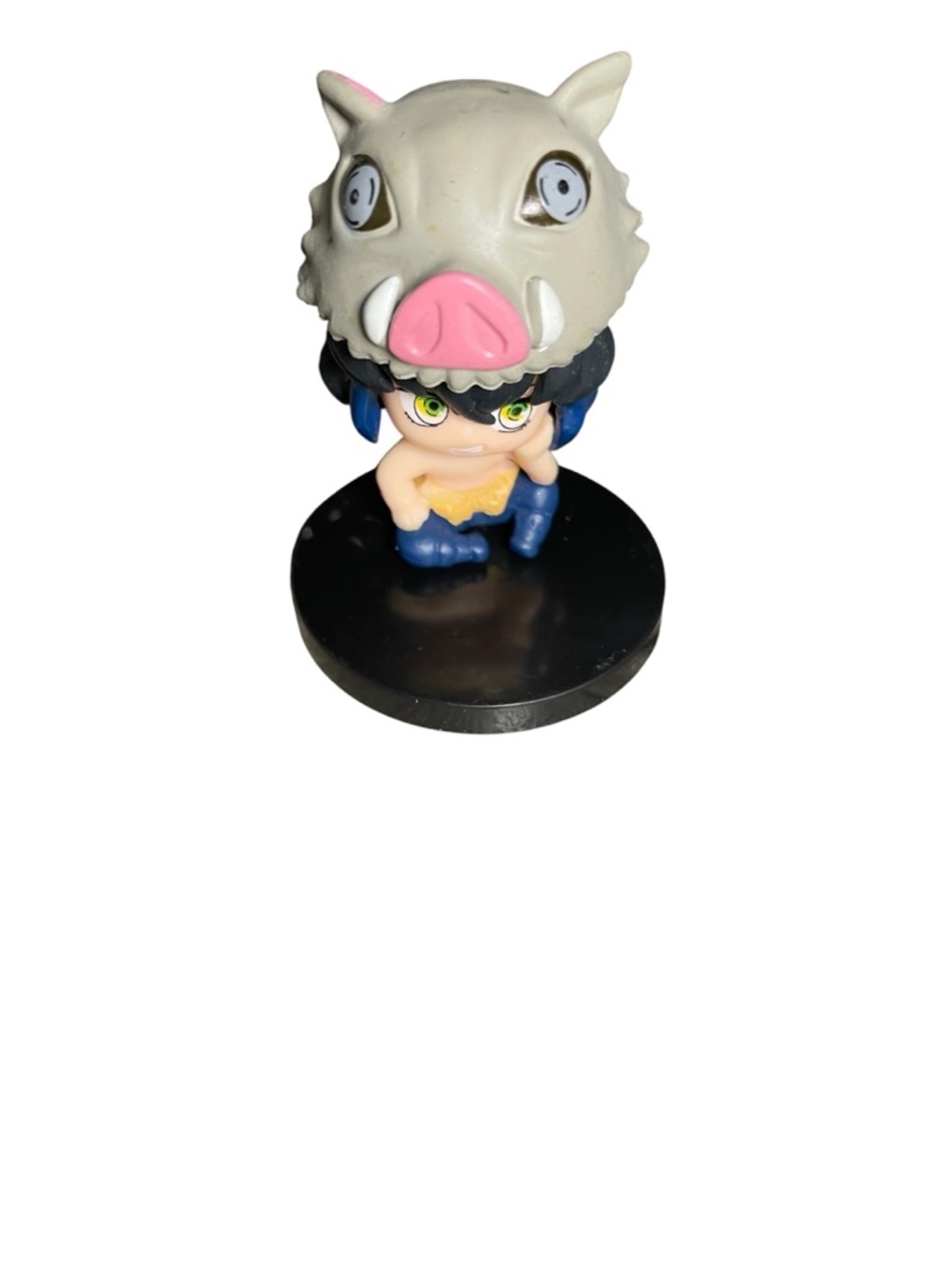 Demon Slayer Kimetsu no Yaiba Inosuke hashibira Suwarasetai mini anime figure